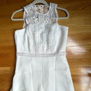 White Lace Romper